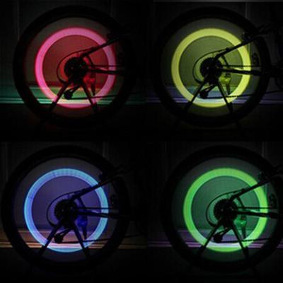 China Bike Light All Cars Mountain Road Bike Bicycle ABS Cycle LED Wheel Light With Batteries for sale