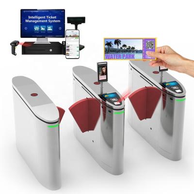 China 304 stainless steel ticket access control acceptor integration ticket controller 1D/2D lcd qr code fin barrier token barrier in water taxi for sale