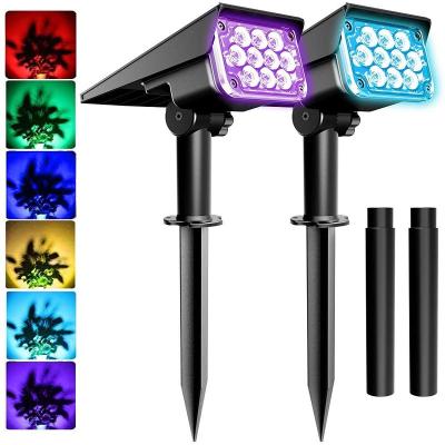 China 2022 New Style Outdoor Powered Garden Adjustable Waterproof RGB Led Solar Garden Light For Sale for sale