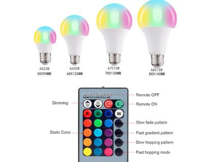 China Eco - Friendly Music Color Changing Lamp RGB Speaker With Keys Smart Remote Control LED Light for sale