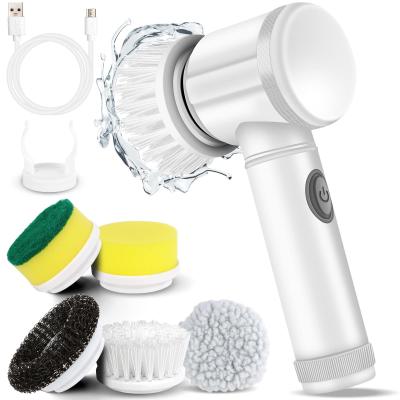 China USB Rechargeable Kitchen Dishwashing Brush for Household Cleaning of Sink and Bathtub for sale