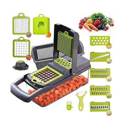 China Wees creatief in de keuken met onze 12 in 1 handmatige Mandoline Fruit Vegetable Slicer Te koop