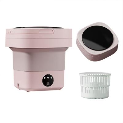 China Plastic Tub Fully-automatic Portable Mini Folding Washing Machine for Underwear Socks for sale