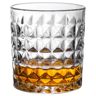 China 300 ml whisky tequila beker met Max Diamond glaswerk en uitstekende tumbler Te koop