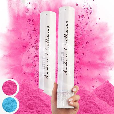 China 60cm Gender Reveal Confetti Cannon Popper Smoke Powder Confetti Sticks for Party Supplies for sale