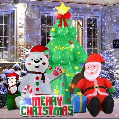 China Polyester Party Decoraties Ornamenten met LED kerstverlichting Kerstman navidad Te koop