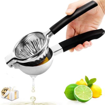 China Manual Lemon Citrus Press Juicer with Silicone Rubber Handle and Stainless Steel Design for sale