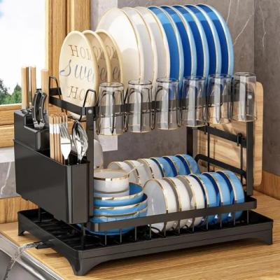 China 85*32*15cm Metal Dish Drainer Organizer Rack for Sustainable and Hygienic Dish Drying for sale