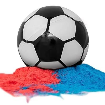 China Revelando el género Requisitos Confetti relleno de polvo 14*14*14cm Fútbol para celebraciones de bebés en venta