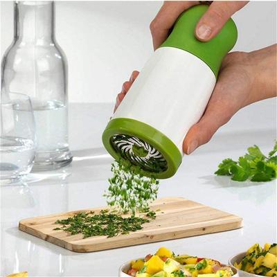 China White Green Vegetable Choppers Herb Grinder Spice Mill Parsley Shredder Chopper Garlic Coriander Spice Grinder for sale