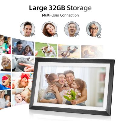 China Digital Luxury Family Photo Frame 10in IPS Display 1920X1080 Digital Photo HD Video for sale