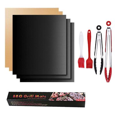 China Non Stick BBQ Grill Mat Baking Mat Brandbestendig Houtskool Glasvezel Eieren gereedschap voor het koken Te koop