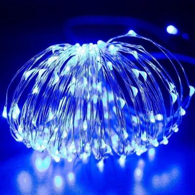 China 7/22/32m LED resistente al agua del cable de cobre solar luces del árbol de Navidad con material de PVC cálido en venta