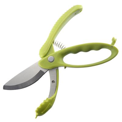 China Stainless Steel Fruit Salad Cutting Tools with Multi- PP TPR Handle and Salad Tongs for sale