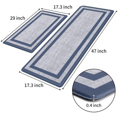 China Waterproof Cushioned Kitchen Carpet Mat PVC Soft Non Slip Rugs for House Sink Office for sale