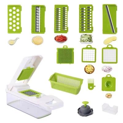 China Fruit Vegetable Tools Top Seller Kitchen Accessories 12 in 1 Food Dicer Onion Chopper for sale