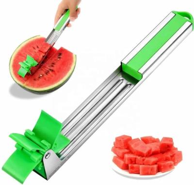 China Stockierte Edelstahl-Wassermelonen-Schneider-Schneider-Schneider für erfrischende Saftwürfel zu verkaufen