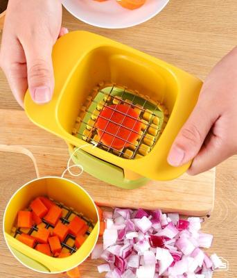 China Stainless Steel Mandoline Slicer 2-in-1 Vegetable Chopper for Sustainable Chopping for sale