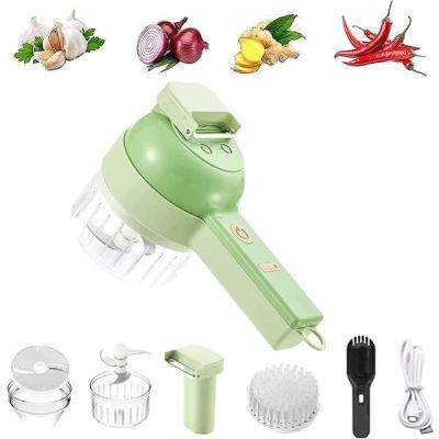 China ABS PP PC Stainless Steel Vegetable Chopper with Meat Grinder and Garlic Crusher for sale