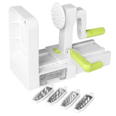 China Mejorar la cocina con 5 cuchillas de cortador de vegetales en espiral ABS PS TPR 420 de acero inoxidable en venta