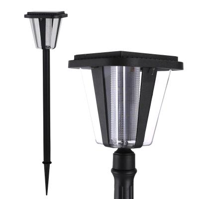 China Modern Outdoor Black Steel Garden Lawn Lamp Solar Garden Led Bollard Light for sale