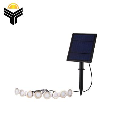 China Music Rhythm New Design Outdoor Waterproof Stainless Steel IP65 SMD5050 Dimmable Solar Led Underground Light Support Lighting for sale