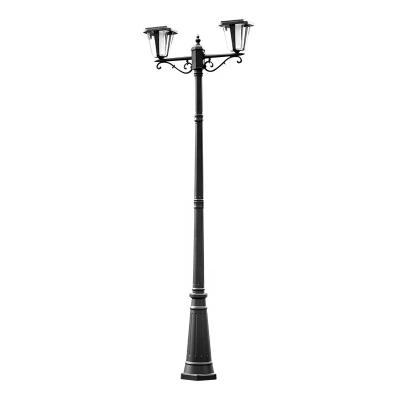 China Modern Double 3w*2 Color 4000mAh Battery Solar Led Street Light For Garden for sale