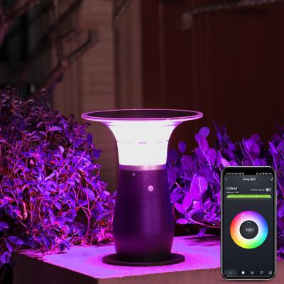 China Garden Super Brightness TDC IP44 Outdoor Adjustable Waterproof APP Control Dimmable Led Solar Garden Lamp for sale