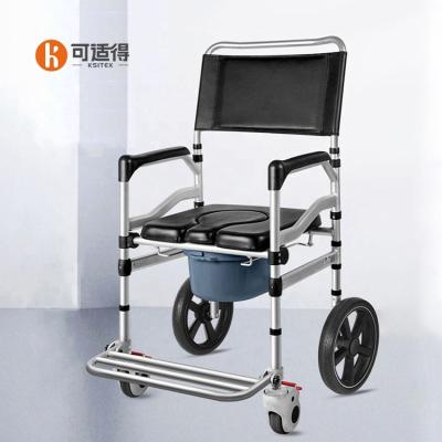 China Hot Selling Handicapped Patient Bathroom Ksitex Toilet Aid Lift Portable Shower Chair With Dresser for sale