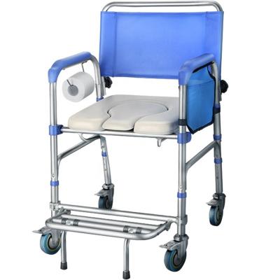 China Wholesale High Quality Transfer Patient Wheelchair Lift Handicapped Bathroom Ksitex Hydraulic Commode Shower Chair for sale