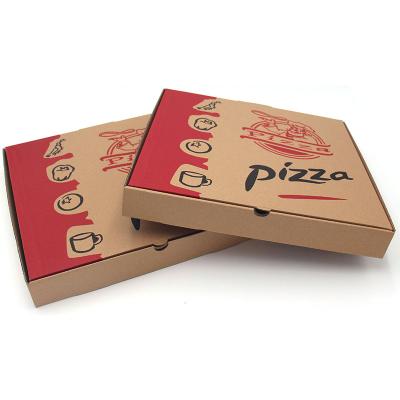 China Recycled Materials Mass Gray Card Corrugated Paper Collapsible Pizza Packaging Boxes for sale