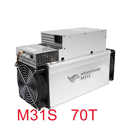 Κίνα μηχανή BCH BTC BSV Whatsminer M31S ανθρακωρύχων 3360W Cryptocurrency 70Ο προς πώληση