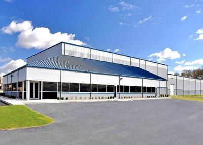 China Construcción de acero laminada en caliente prefabricada de Warehouse con la esquina sesgada en venta