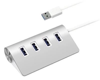 China High Speed ​​Aluminum Multiport USB Hub 3.0 Hub Left Extension USB 4 Left Docking Station for PC Laptop for sale