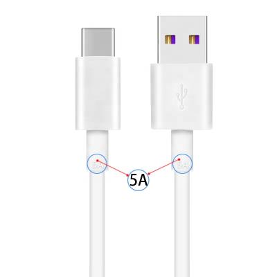 China High quality charging+data transfer 5A 1M Data Cable Fast charging+data line for Huawei mate 20 30 pro for P30 P30 pro for sale