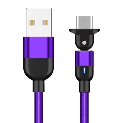 China 2.4A L Shape Mobile Charger Cable 2.4A Charging Micro USB C Cable Nylon Braided USB Data Cable For Xiaomi for sale