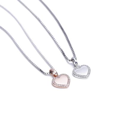 China CLASSIC High Quality Manufacture 925 Heart Pendant 925 Sterling Silver Jewelry for sale