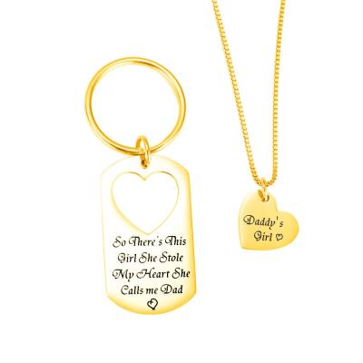 China Eco-Friendly Fashion Girl Wholesale Women Gold Engraved Her Necklace Gold Plated Hollow Leaf Pendant Necklaces With Her for sale