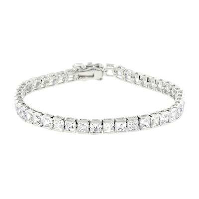 China Wholesale CLASSIC Sparkling Zircon Stone Over Bracelet 925 Sterling Silver For Women 925 Jewelry for sale