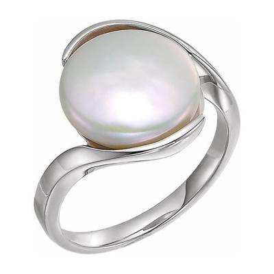 China xh-c125 925 Silver Ring Large Chunky Pearl Ring For Wholesale Custom 925 South Sea Pearl Silver Ring CLASSIC for sale