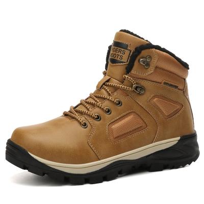 China New Design Artificial Leather Outdoor Non-slip Men Hiking Shoes for sale