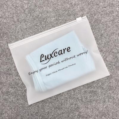 China Hot Sale Moisture Proof Matte Frosted PVC EVA Slider Zipper Bag, High Quality Custom Resealable Frosted PP Eva Opp Slider Bag PVC Frosted Bag for sale