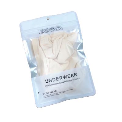 China Custom Resealable Clothing Apparel Bag Moisture Proof Packaging Underwear Ziplock Bag for sale