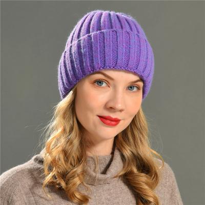 China High Quality Beanie Hat Women Classic Striped Soft Warm Warm Unisex Wool Beanie Hat Women COMMON Fashion Winter Woolen Knitted for sale