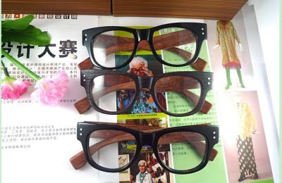 China Handmade Tortoise Wood Grain Sagawa Fujii 7113D Real Wooden Eyewear for Unisex for sale