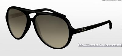 China Glossy Black Frame G - 15 XLT Lens Nickel Titanium Frames LAYBON RB4125 601 / 32 Cats 5000 for sale