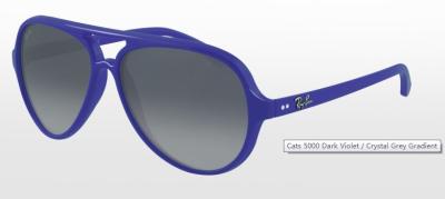 China Comfortable Wear Dark Violet Frame Oversized Cat Eye Sunglasses RB4125 756 / 32 Cats 5000 for sale