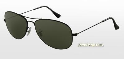 China Nickel Titanium Black Frame LAYBONE Cockpit Sunglasses LAYBONE RB3362 002 / G -15 XLT for sale