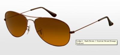 China Crystal Brown / Orange Gradient Lens LAYBONE Cockpit Sunglasses RB3362 014 / 74 for sale