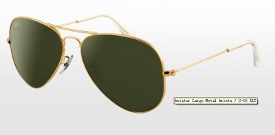 China G - 15 XLT Lens LAYBONE RB3025 L0205 Aviator Large Metal Brand Names Sunglasses for sale